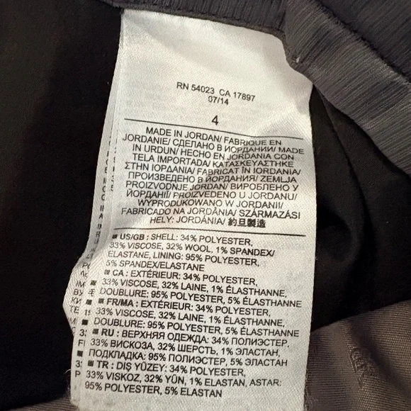 Banana Republic women’s straight leg Dress ‘City Pant’ in Grey Sky - Picture 6 of 7